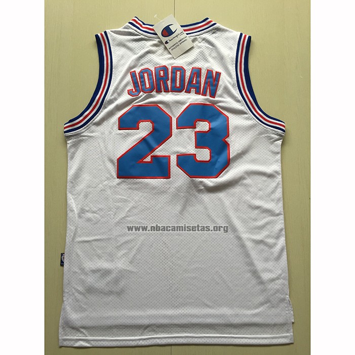 Camiseta Tune Squad Michael Jordan NO 23 Blanco
